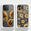 Flower Sunflower Art Case for iPhone 17 Pro Max 16 Plus 15 Air 7 8 SE XS XR 13 Mini 14 11 12 Funda Back Phone Cover