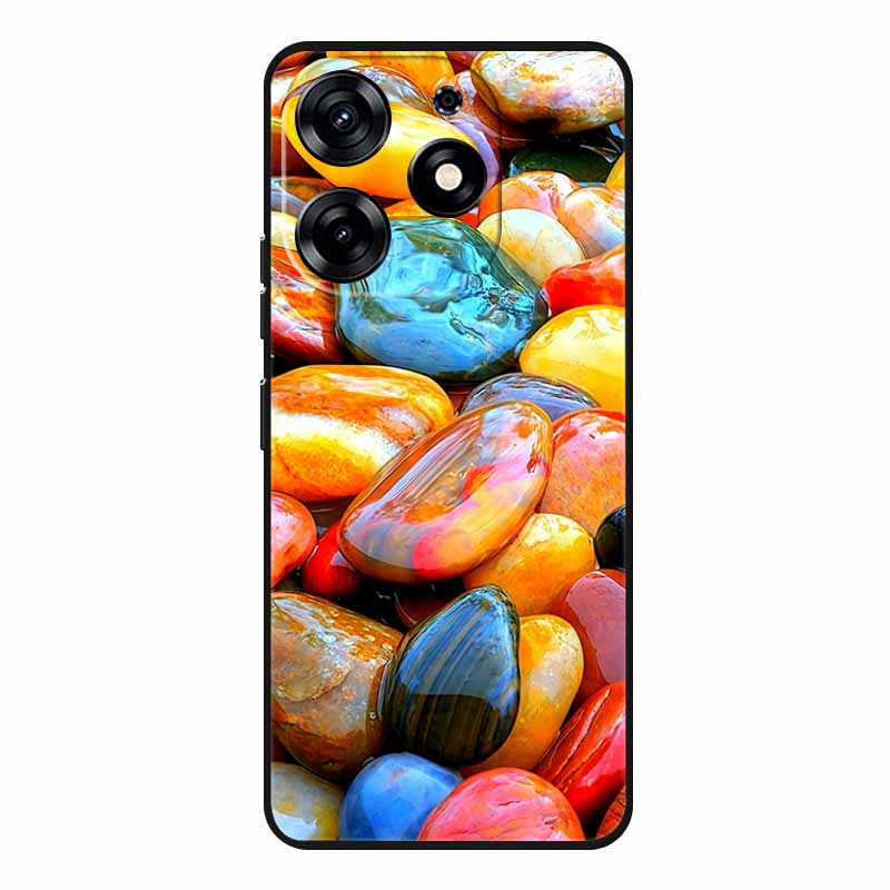 For Tecno Spark 20 Pro Case Wolf Soft Silicone TPU Back Cover Phone Cases For Tecno Spark20 Pro KJ6 Cute Animals Protector Funda