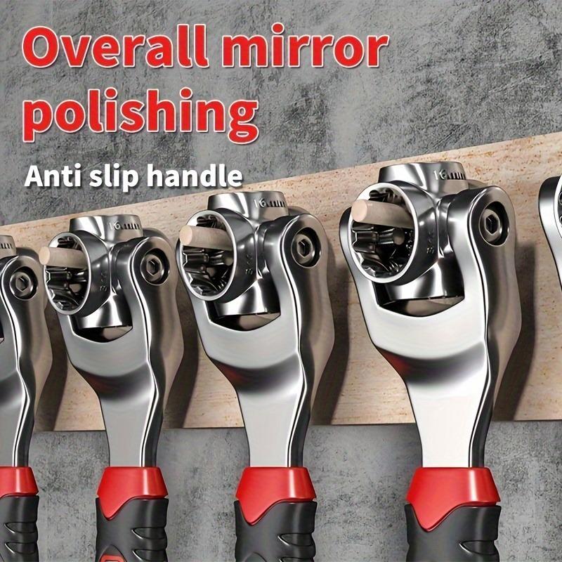 52 In 1 Tiger Wrench Socket Works Universal Ratchet Spline Bolts Sleeve Rotation Hand Tools 360 Degree Multipurpose Tools