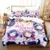 3D Anime Akiba Maid War Bedding Collection Single Twin Full Queen King Size Bed Collection Adult Kid Bedroom Duvet Cover Collections Home Textiles