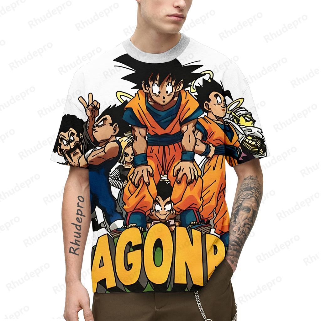 Japanese Anime Super Saiya T-shirt Men Y2k Goku Short Sleeve Children's Men's 100-5XL 2024 T-shirts Oversized Fashion Streetwear