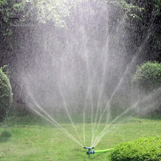 Bewässerungssprinkler, 360 Grad drehbarer Gartensprinkler, großflächige Abdeckung, Rasensprinkler mit Erdspieß zur Pflanzenbewässerung