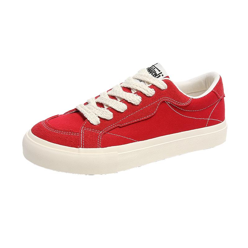 2025 Men's Canvas Flat Shoes Casual Vulcanizing Breathable Thick-soled Youth Cricket student Trend Board Comfort Skateboard Shoe