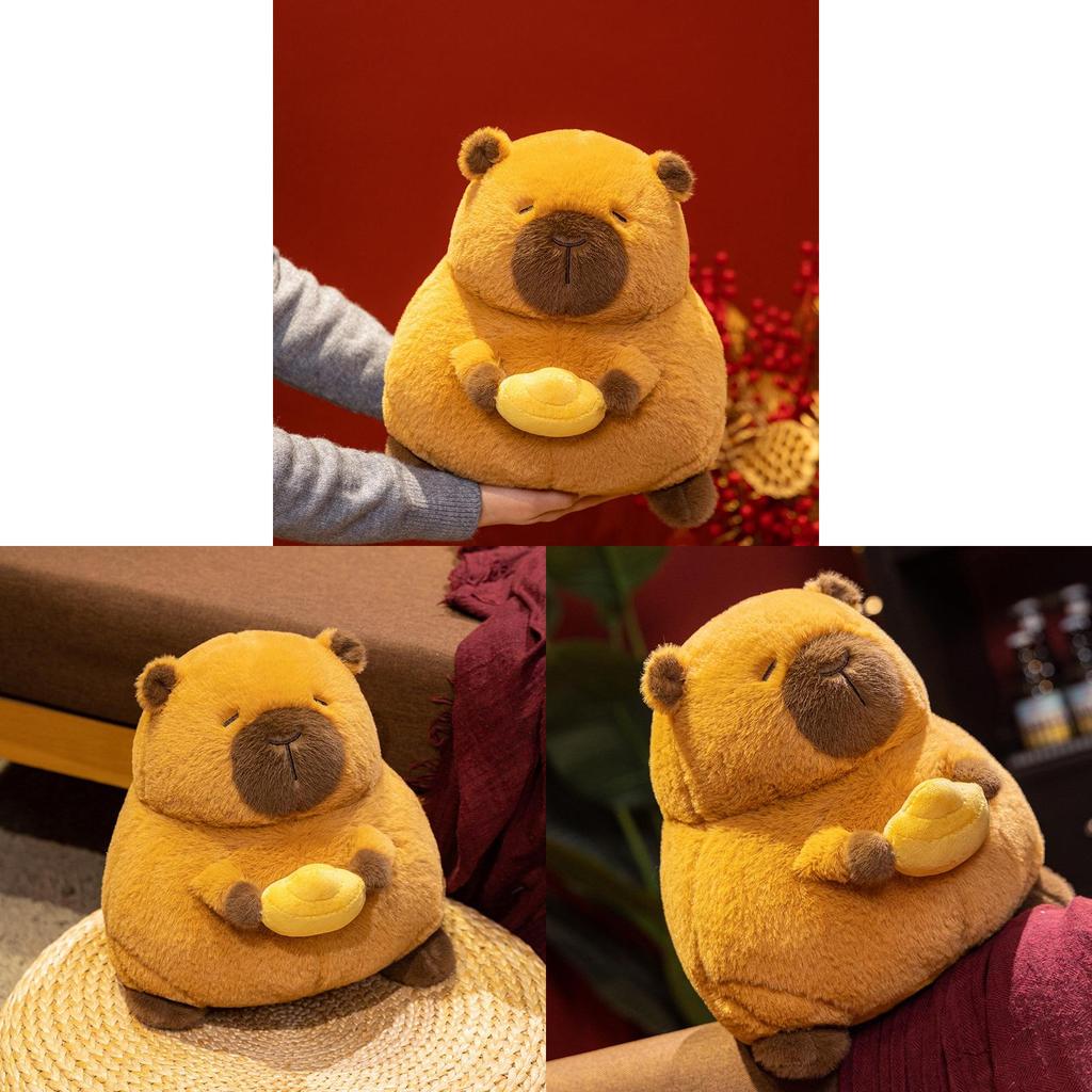 Adorable Brown Capybara Plush Toy For New Year Decoration Perfect For Gift Giving