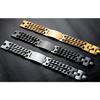 Men Fashion Classic Crucifix Pattern Carbon Teel  Bracelet