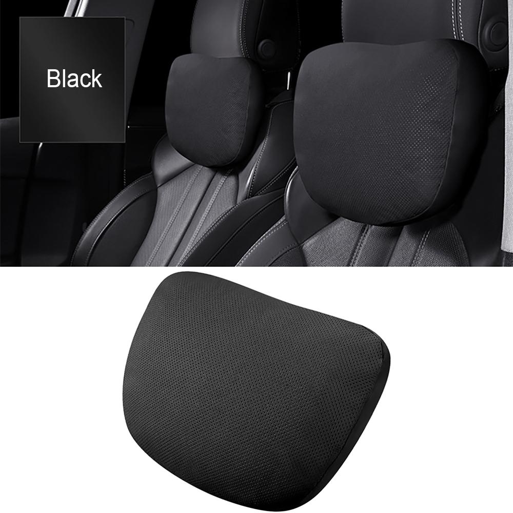 

Car Headrest Neck Support Seat Soft Neck Pillow Breathable For Benz Maybach S Class Design Universal Protector Neck чёрный