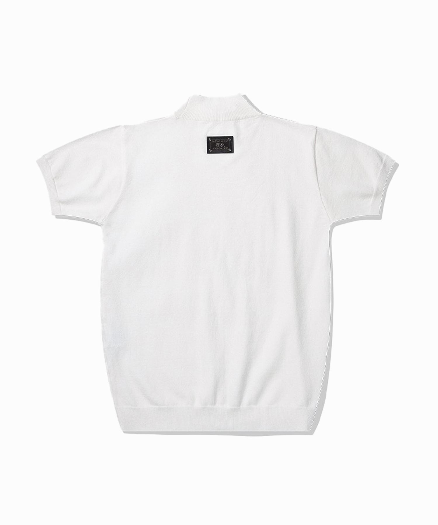 Biepeuobi White Mock Turtleneck Knit Free