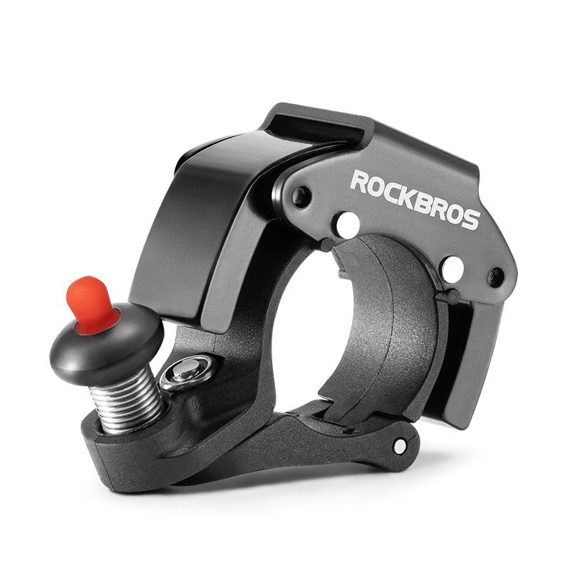 Rockbros Bicycle Bell Stainless Cycling Horn Mountain Road Anti-theft Alarm Horn Handlebar Bell Horn Classic Bicycle Accessories