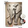 DIY Pearl Diamond Art Painting Kits for Adult and Beginners, Majestic Elephant Sparkling Painting Craft Home Wall Decor Handmade Gift