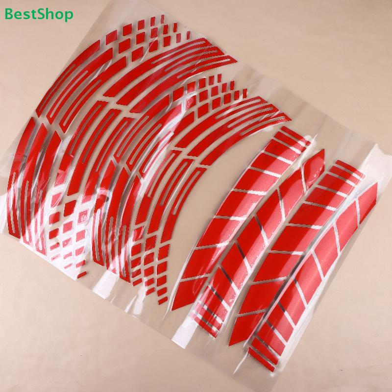 Hot 21/18 Inch's For Reflective Motorcycle Wheel Stickers Hub Decal Rim Stripe (PVC Motorcycle Wheel Stickers)