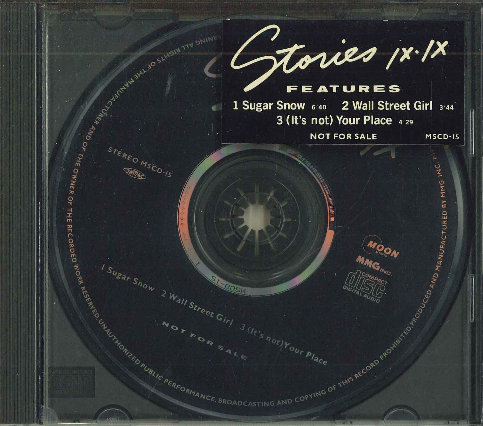 

CD IXIX Stories MSCD15PROMO MOON Japan Japanese Club Dance Used