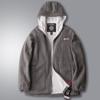 Autumn and Winter New Men's Fleece Hooded Jacket Men's Outdoor Sports Polar Fleece Warm Fleece Jacket.