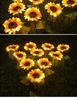 Solar Sunflower Courtyard Light: Outdoor Simulation Landscape Lamp with Ground Plug