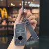 Styling Mouldings 3/4 Button Zinc Alloy Key Fob Cover Case For 2019 2020 Mercedes-Benz A220 E63S AMG E-Class GLE 350 4MATIC E300