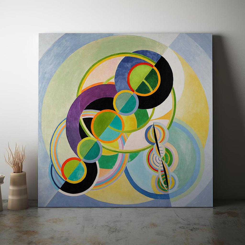 Canvas Painting Robert Delaunay Circles