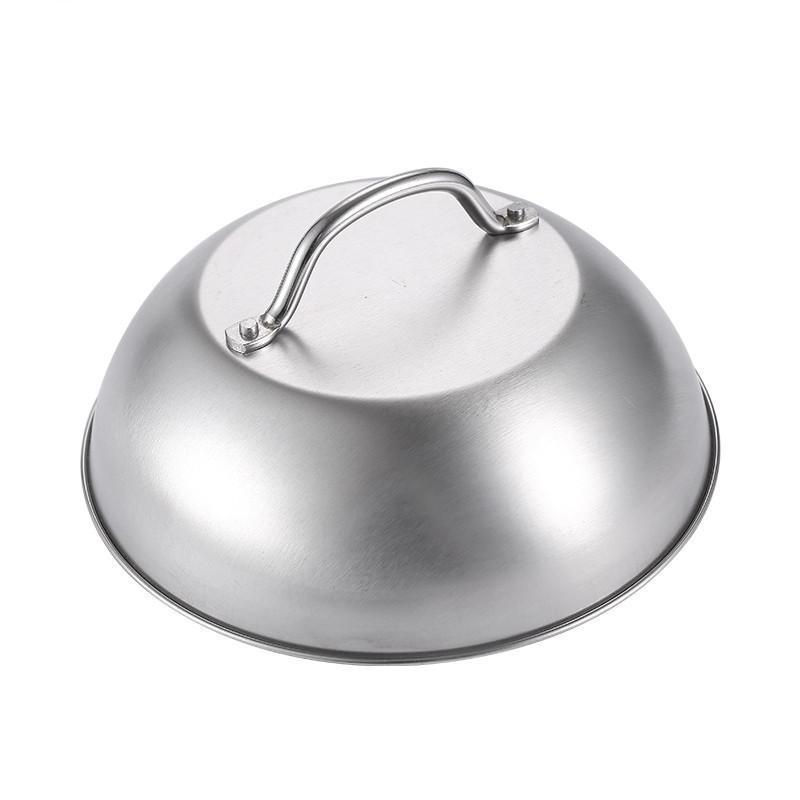 Cast Iron BBQ Steak Press & Pot Lid - Kitchen & Outdoor Grill Tool Set