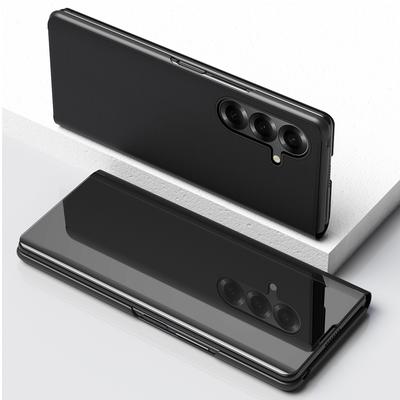 Vertical Mirror Protective Foldable Shockproof Fold Phone Case for Samsung Galaxy Z Fold 3/4/5/6 Phone Cover
