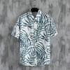 Hawaii beach men's and women's short-sleeved shirts seaside casual vacation shirts floral men's