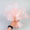 1Pcs DIY Wedding Decoration 4.5 Yards 27cm Plain Edged Wave Gauze Fresh Flower Packaging Lace Gift Wrapping Material