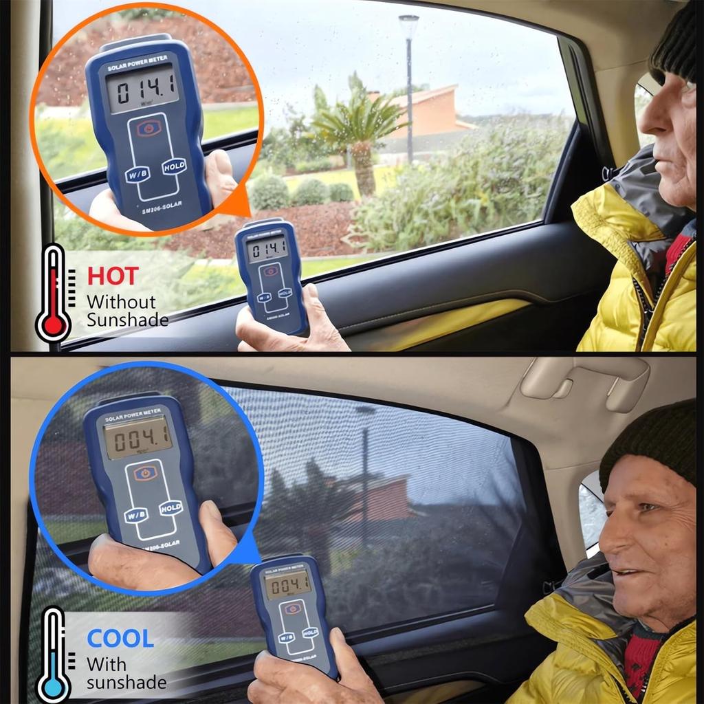 4 Packs Universal Car Window Screens - 2023 New Car Window Covers Sun Shades with UV Protection, Window Shades for Car Side Windows, Mesh Window