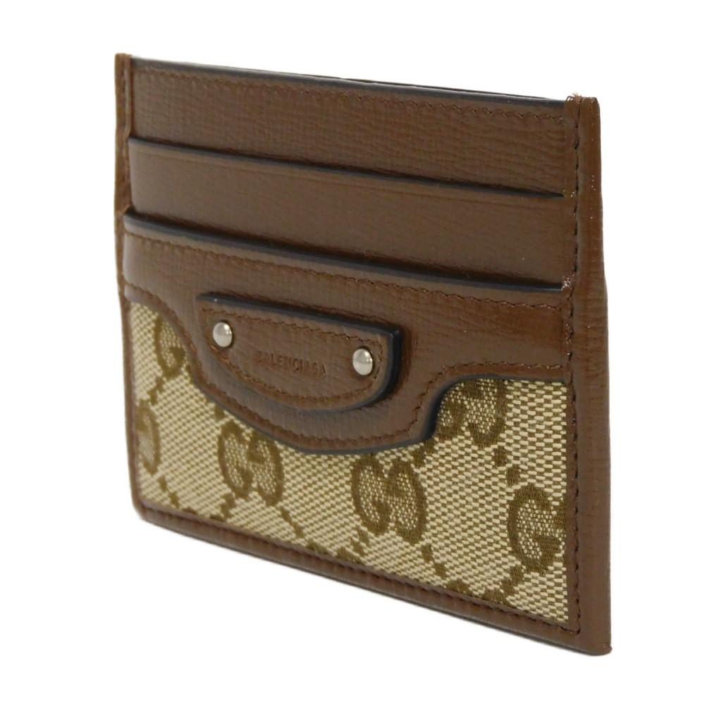 Used 9539 Neo Classic Card Holder 681709 GY5SN 8563 7946 The Hacker Project GG Canvas Unused Balenciaga Unisex from