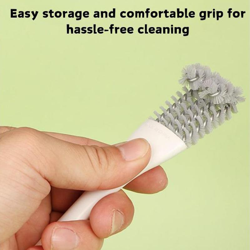 Durable Bird Cage Cleaner Brush - Efficient Poop Remover Tool & Sanitizing Scrubber for Parrot Cages Cleaning Accessories