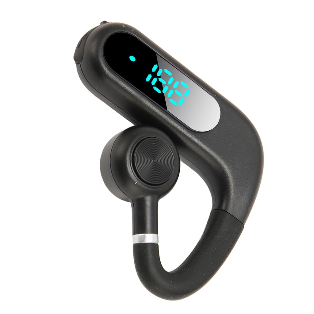 Bluetooth Earpiece V5.3 Noise Cancelling Hands Free Earphone Ultralight Portable 180 Degree Rotatable Mic for Business