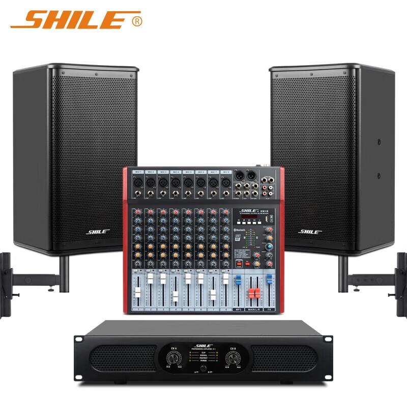 SHILE 10-inch Fixed Resistance Amplifier Wall-Mounted Speaker System (CN version)