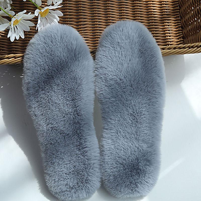 Insoles, Thick Warm Wool Insoles Fluffy Fleece Replacement for Shoes Boots Slippers
