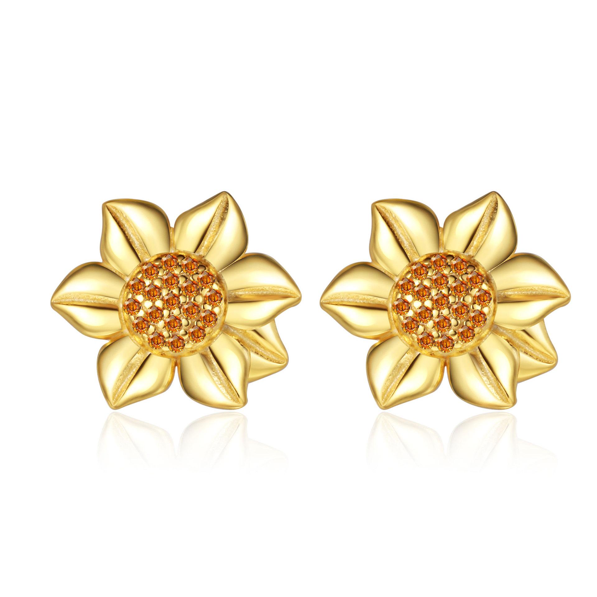 

Подсолнух Ожерелье Женский Стиль Браслет Подсолнух Серьги Трендовые Нишевые Индивидуальные Серьги