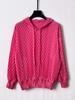 Miyake Style Hooded Pleated Sweatshirt: 2026 Spring Slimming Long Sleeve Pullover for Women