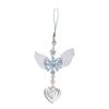 Delicate Blue Angel Wing Phone Pendant Backpack Phone Peripherals Decorations