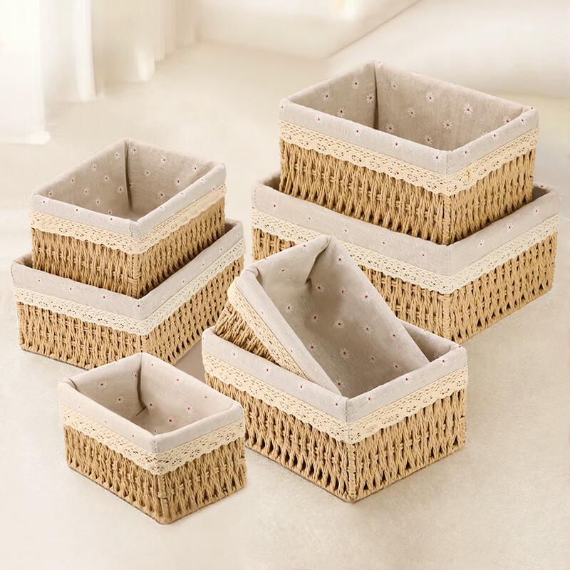 Rattan Woven Storage Basket Set