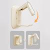 Adjustable Tension Shower Hook Space Efficient ABS Bathroom Storage Solution Telescopic Wall Mounted Storage Rack