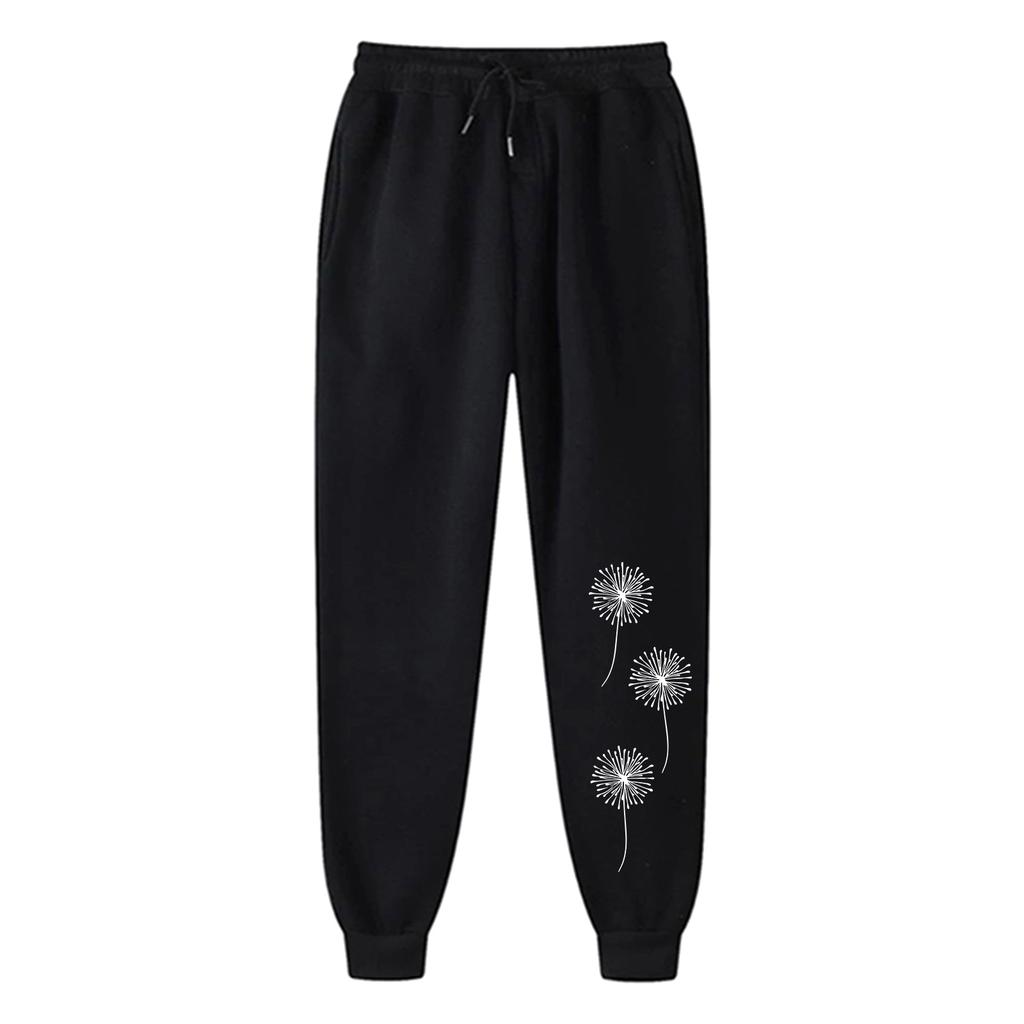 Ladies' Printed Unisex Casual Pocket Drawstring  Pants