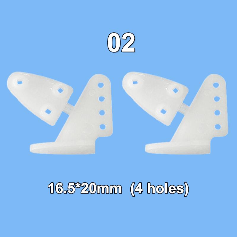 10Pcs Electric Planes Foam Model Accessories Nylon Pin Horn/ Zip Horns Without Screws 3 Hole/4 Hole Rc Airplanes Parts