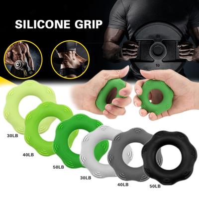 Hand Massage Grip Finger Strength Exercise Training Rehabilitation Silicone Ring