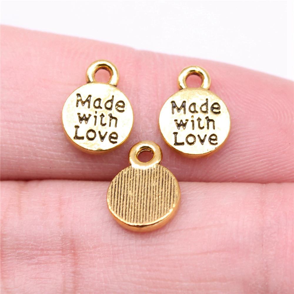 Charms Rectangle Tags Badges Friendship Pendants Minimalist Jewelry Components QC104