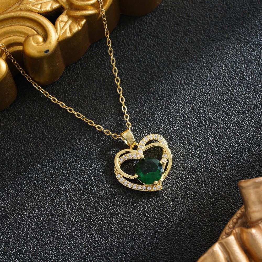 Cross Infinite Heart Titanium Steel Necklace - Fashionable, Elegant, Light Luxury for Women