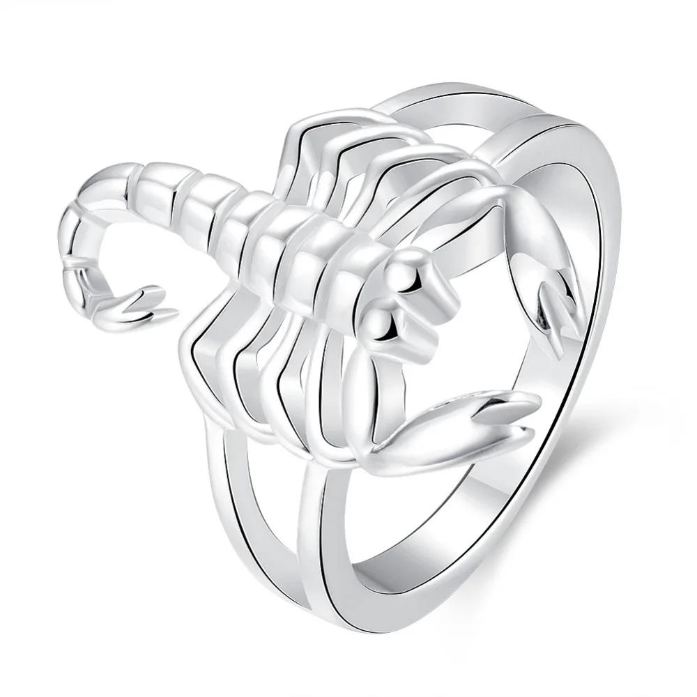 Beautiful Ring Fashion Fashion Scorpion 925 Silver NICE Women Domineering Lady Ring Jewelry Classical Gift