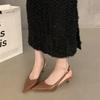 Fashion Bailamos 2025 Spring Pointed Toe Women Sexy Shallow Slip On Pumps Shoes Fashion Thin High Heel Sandal Ladies Elegant Dress Shoes