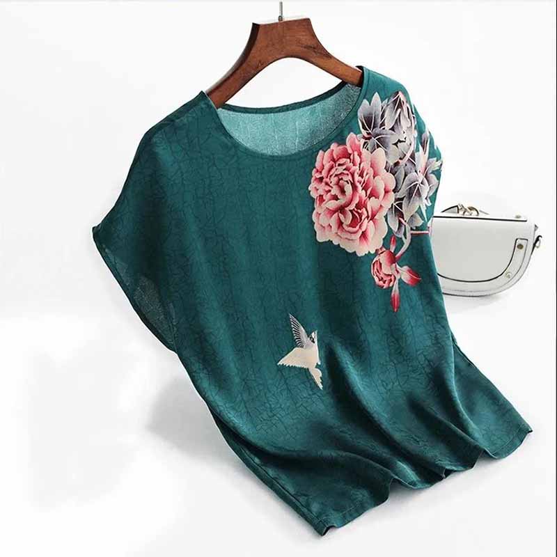 

Цельная футболка с круглым вырезом и принтом, свободная утягивающая рубашка с короткими рукавами для женщин, удобная, крутая и дышащая M