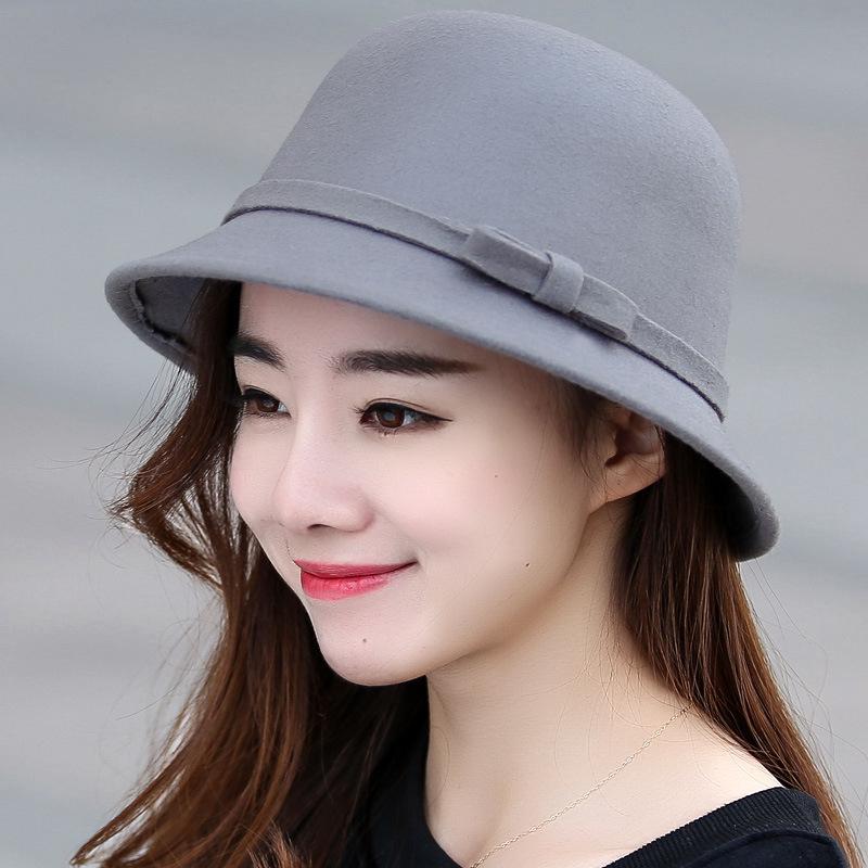 

«Шерстяная шляпа рыбака в корейском стиле для женщин»: Осень/Зима M (56-58cm)