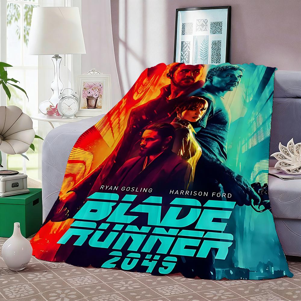 Classic Movie Blade Runner 2049 Throw Lightweight 240g Flannel Blanket Soft Skin-friendly for Summer Cooling