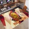 Personalized Crystal Velvet Carpet Galatasaray FC Pattern Non Slip Floor Rug
