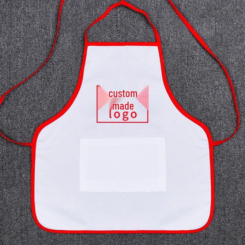 Kid's Water-Repellent Wool Apron & Chef Hat Set - Machine Washable, Small, Hot Pot Bib for Kindergarten.