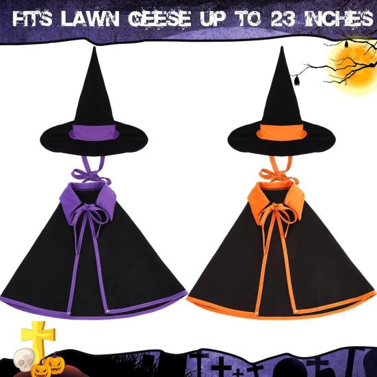 Halloween Witch Goose Outfit Witch Goose Costume Cloak with Witch Hat Outdoor