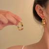 Elegant Multicolor Flower Hoop Earrings - Trendy & Versatile Fashion Accessories