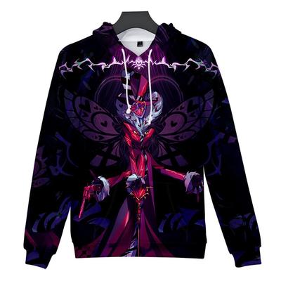 Hazbin Otel Anime baskılı kapüşonlu svetşört erkek Hip Hop Streetweed Erkek Kadın Kapüşonlular Unisex Moda Kazak