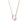 Used Canal 4 Silver Pink Gold Necklace 151914121008